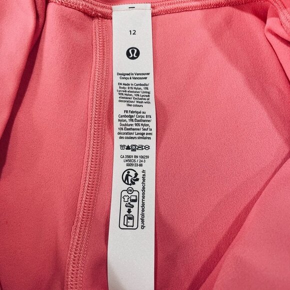 Lululemon Dance Studio Jogger Coral Pink Sz 12 High Rise Lightweight Athleisure - Picture 3 of 8